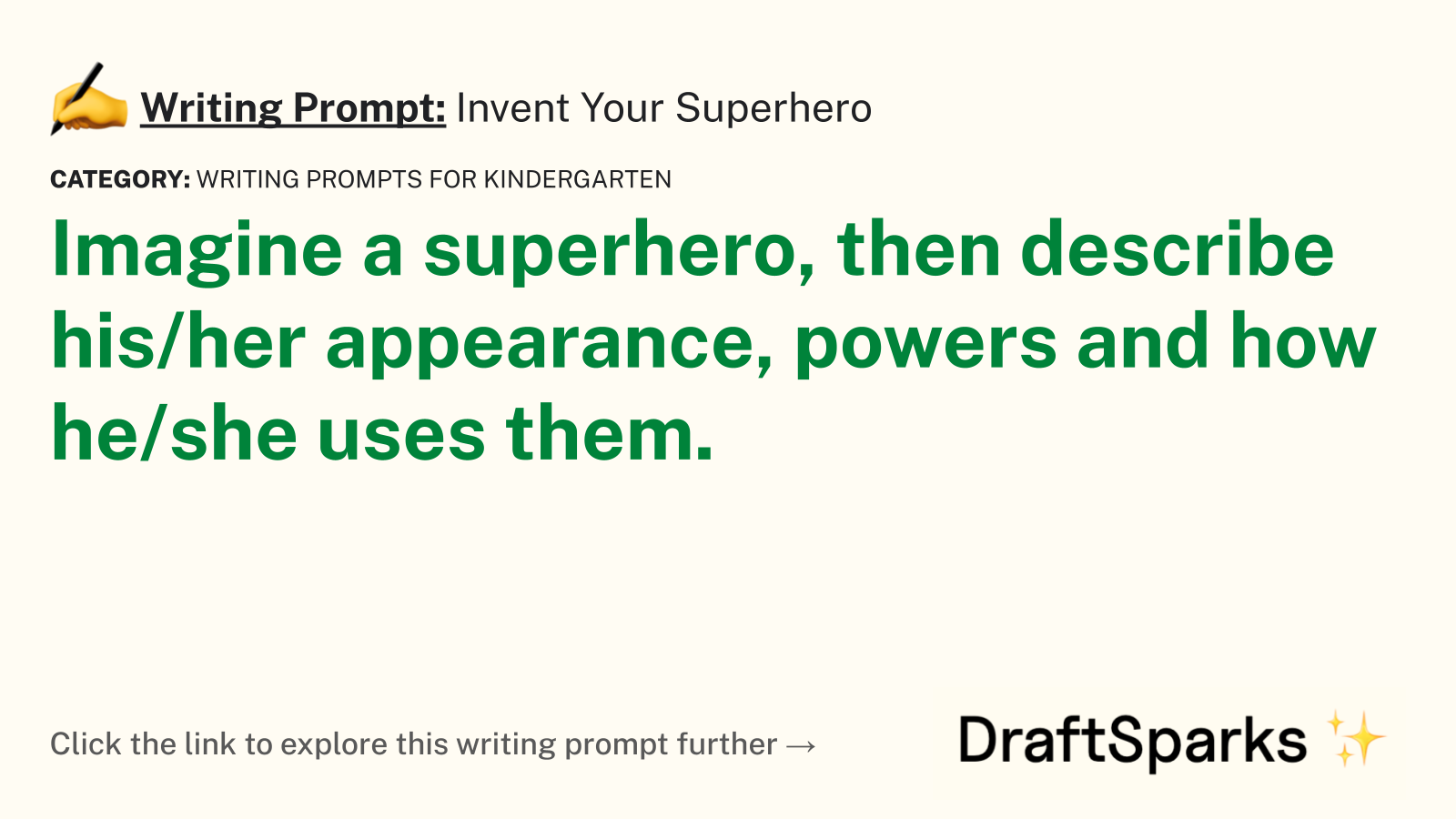 Invent Your Superhero