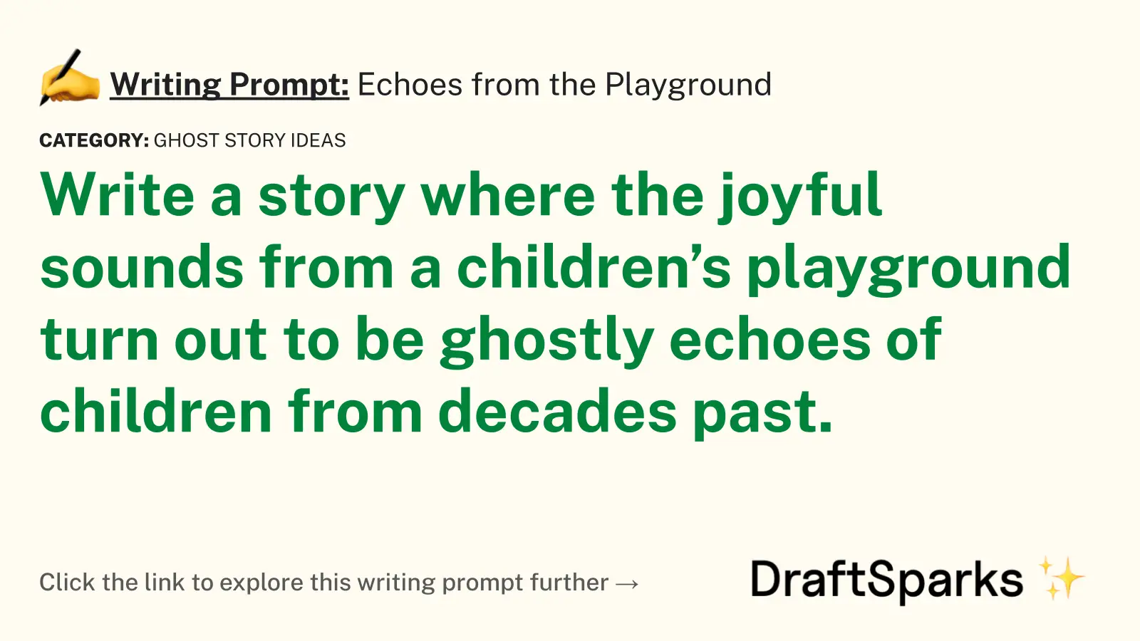 Echoes from the Playground