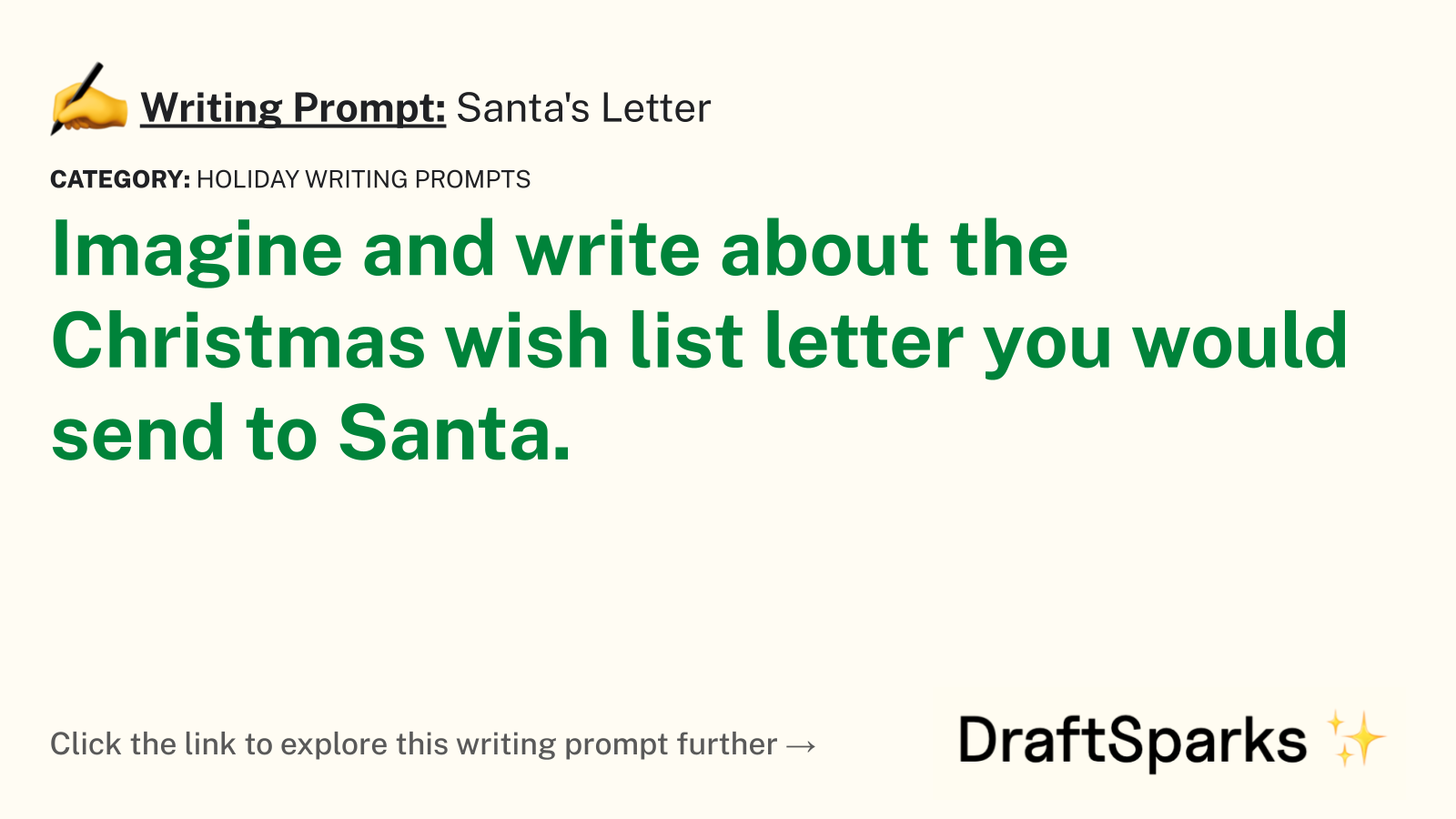 Santa’s Letter