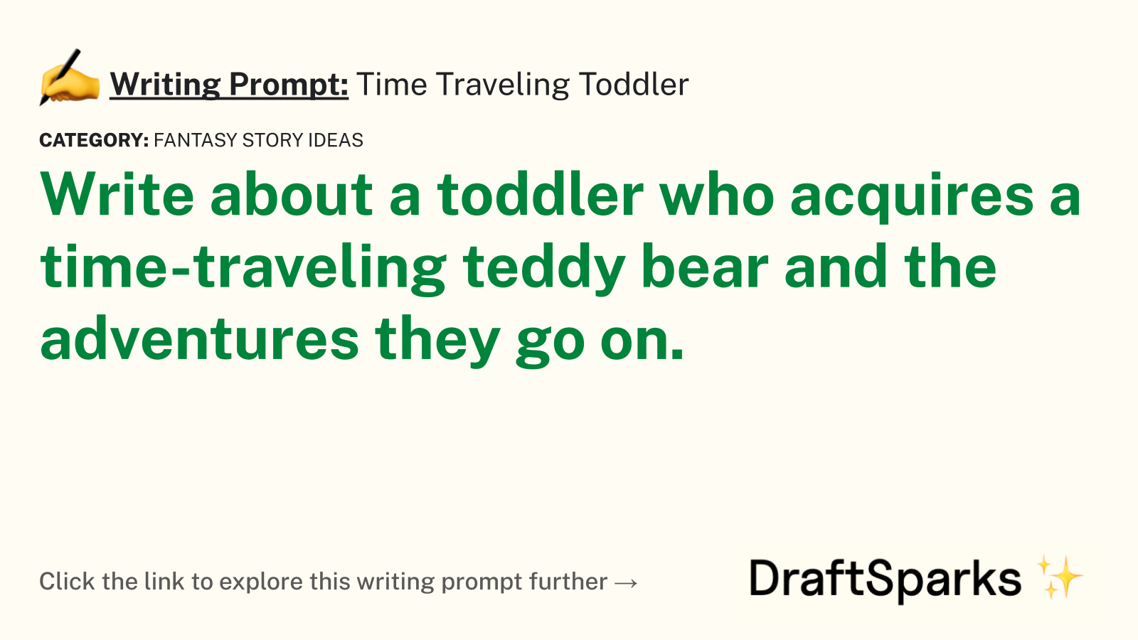 Time Traveling Toddler