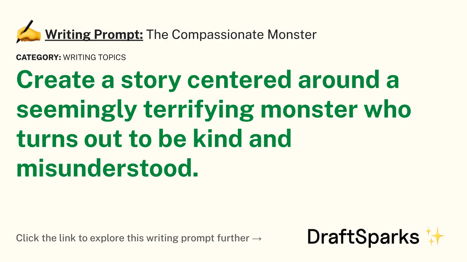 The Compassionate Monster