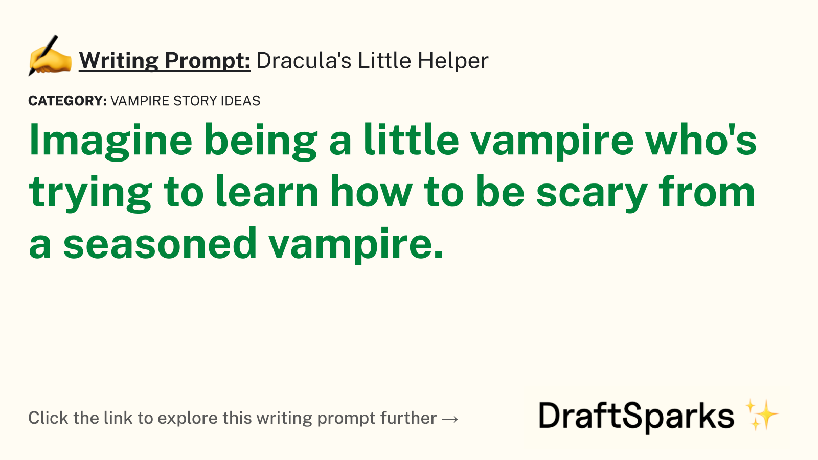 Dracula’s Little Helper
