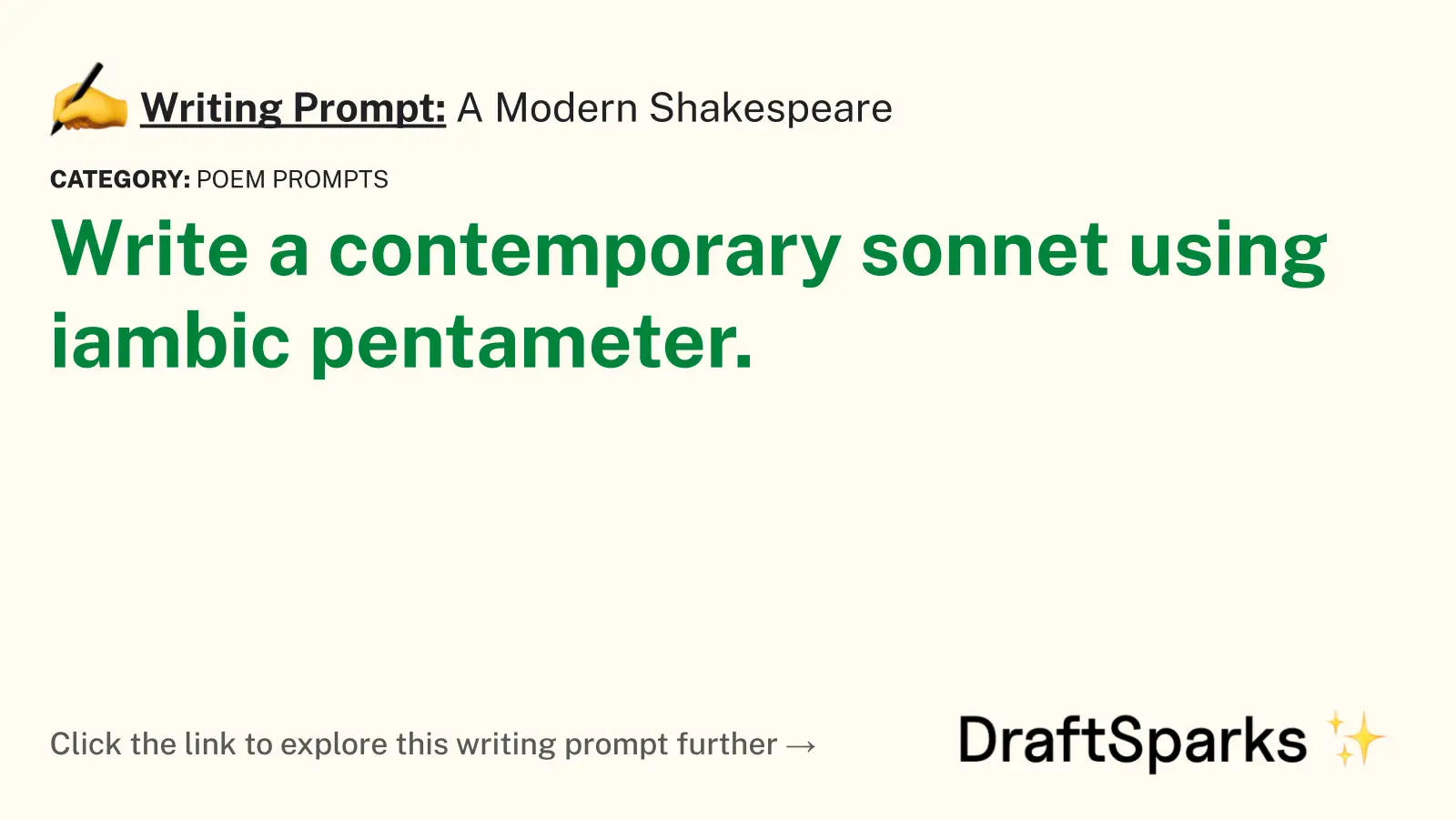 A Modern Shakespeare