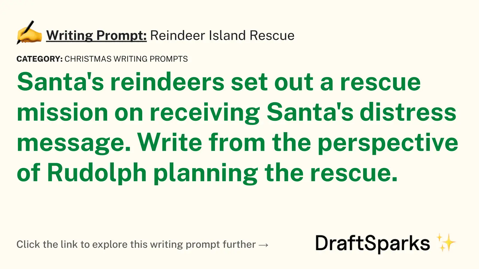 Reindeer Island Rescue