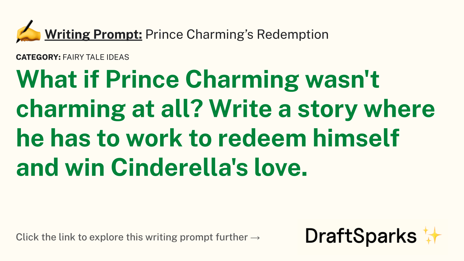 Prince Charming’s Redemption