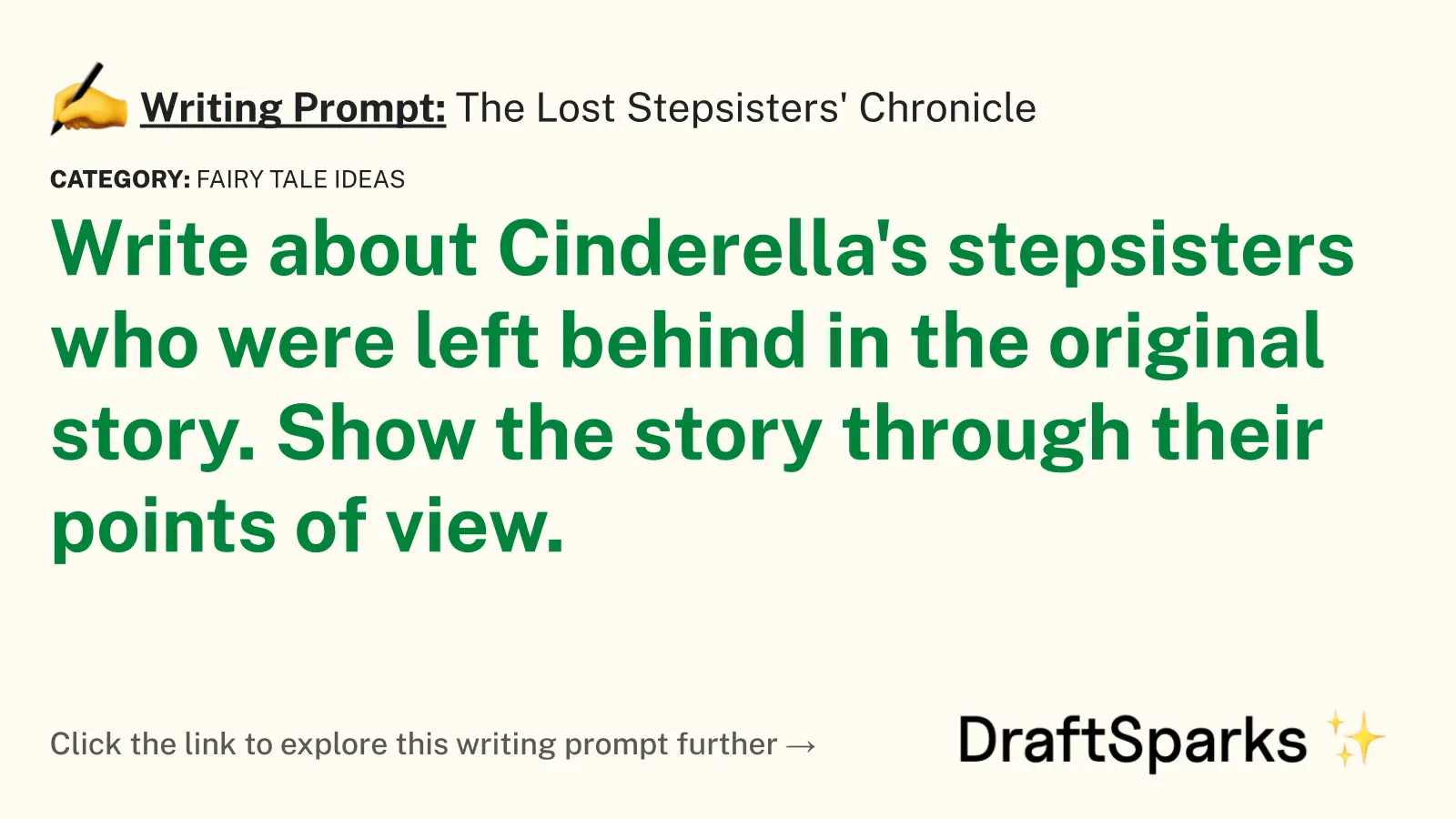 The Lost Stepsisters’ Chronicle