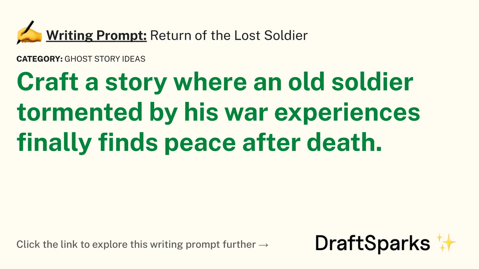 Return of the Lost Soldier