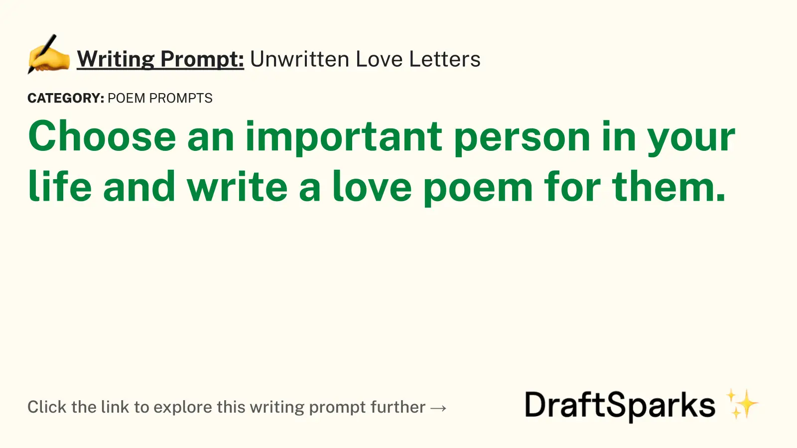 Unwritten Love Letters