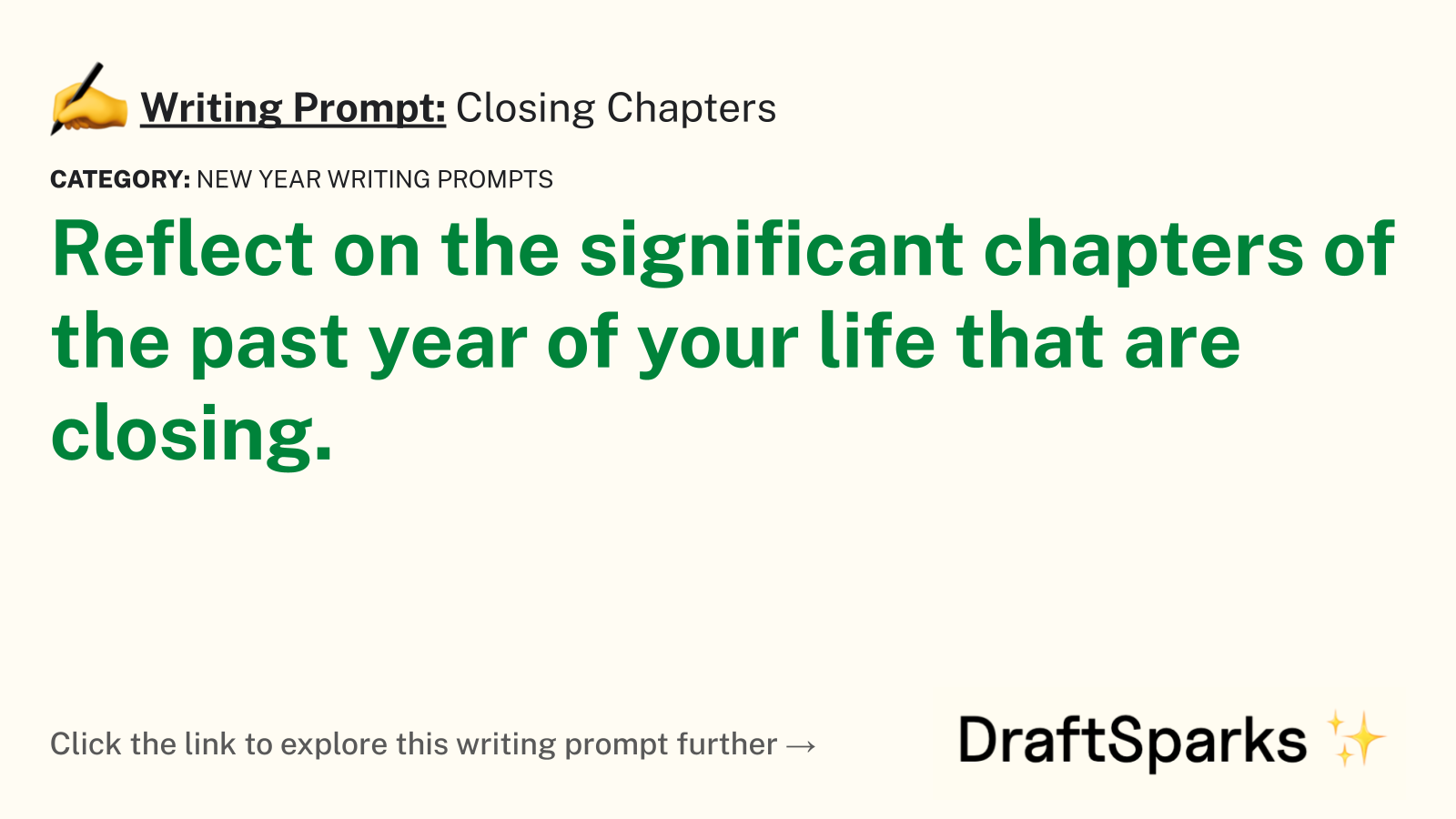 Closing Chapters