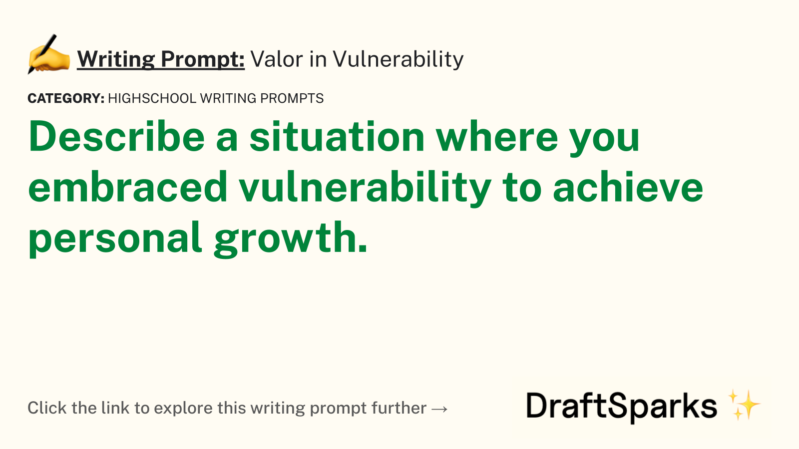 Valor in Vulnerability