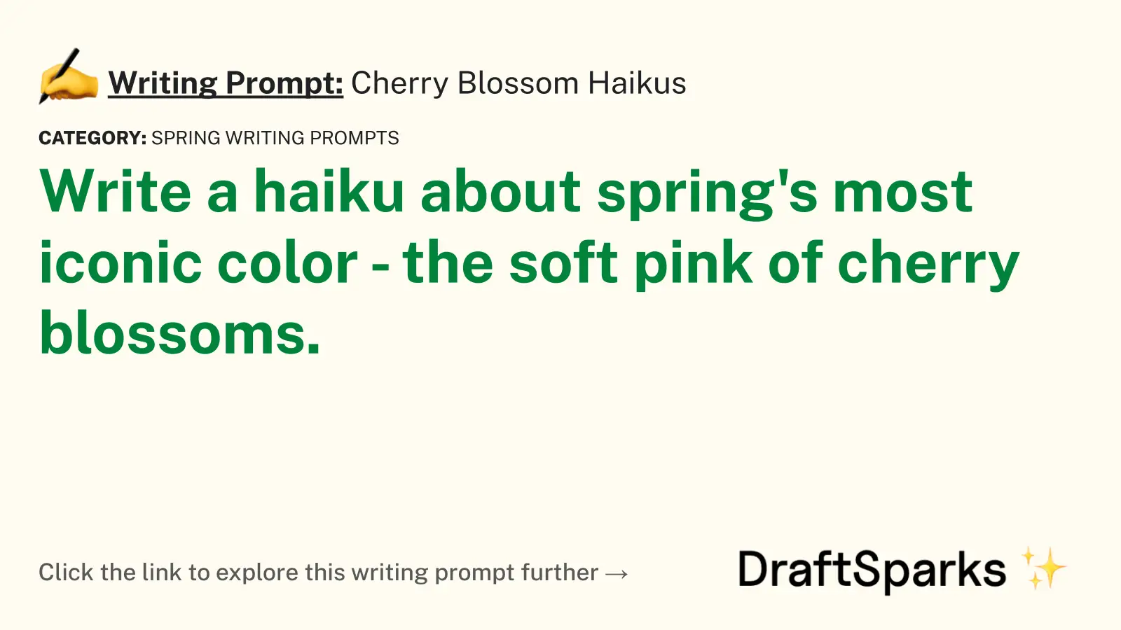 Cherry Blossom Haikus
