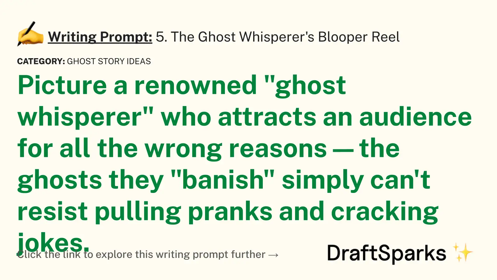 5. The Ghost Whisperer’s Blooper Reel