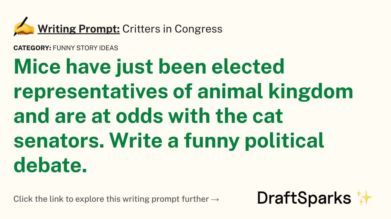 Critters in Congress