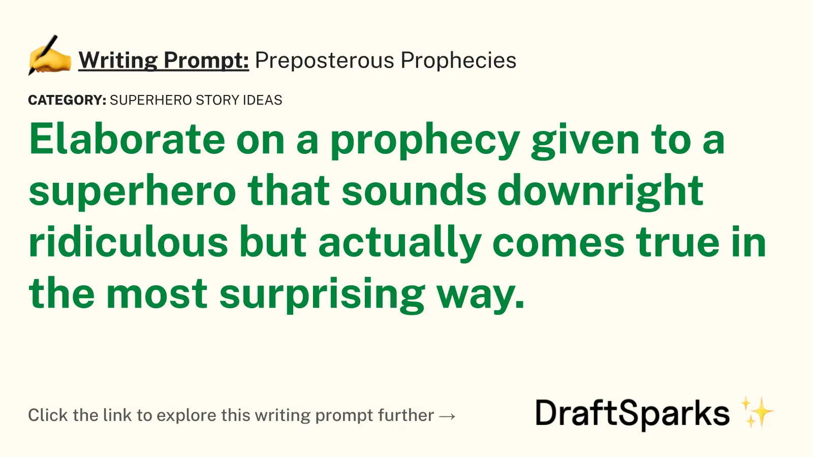 Preposterous Prophecies