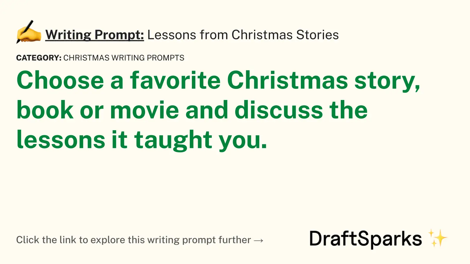 Lessons from Christmas Stories