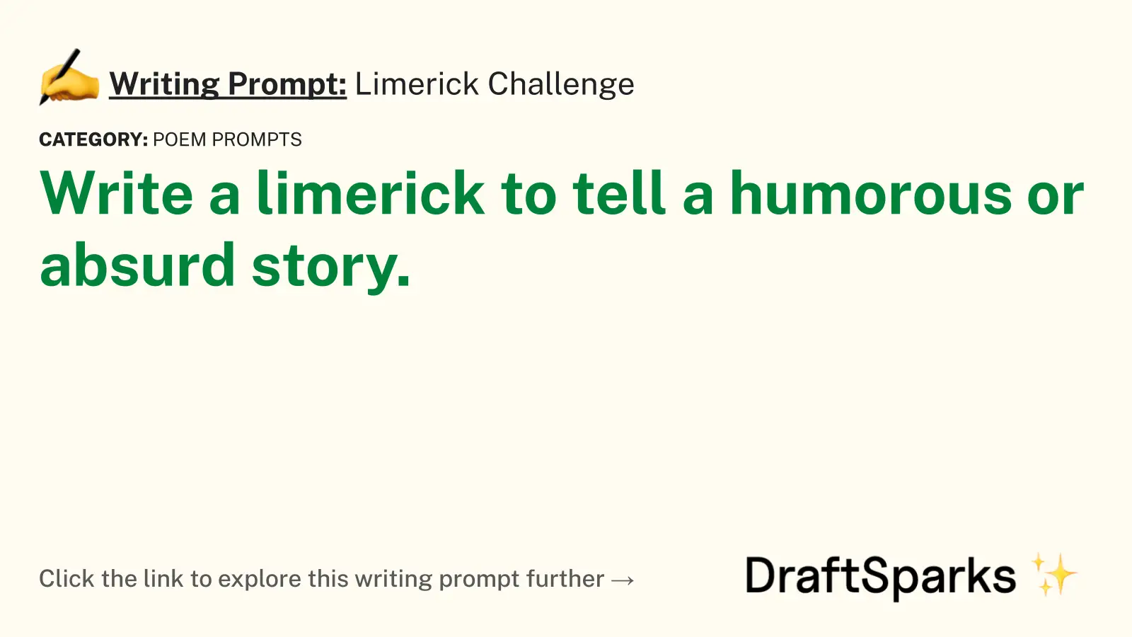Limerick Challenge