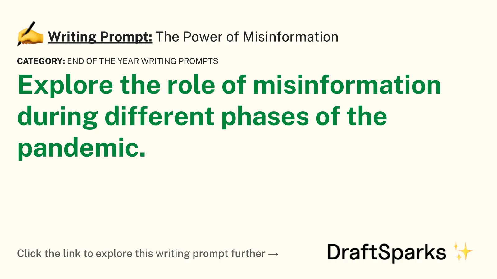The Power of Misinformation