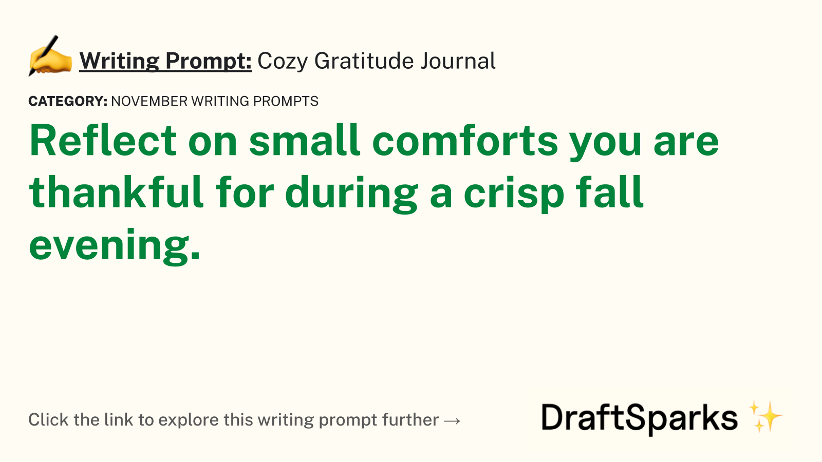 Cozy Gratitude Journal