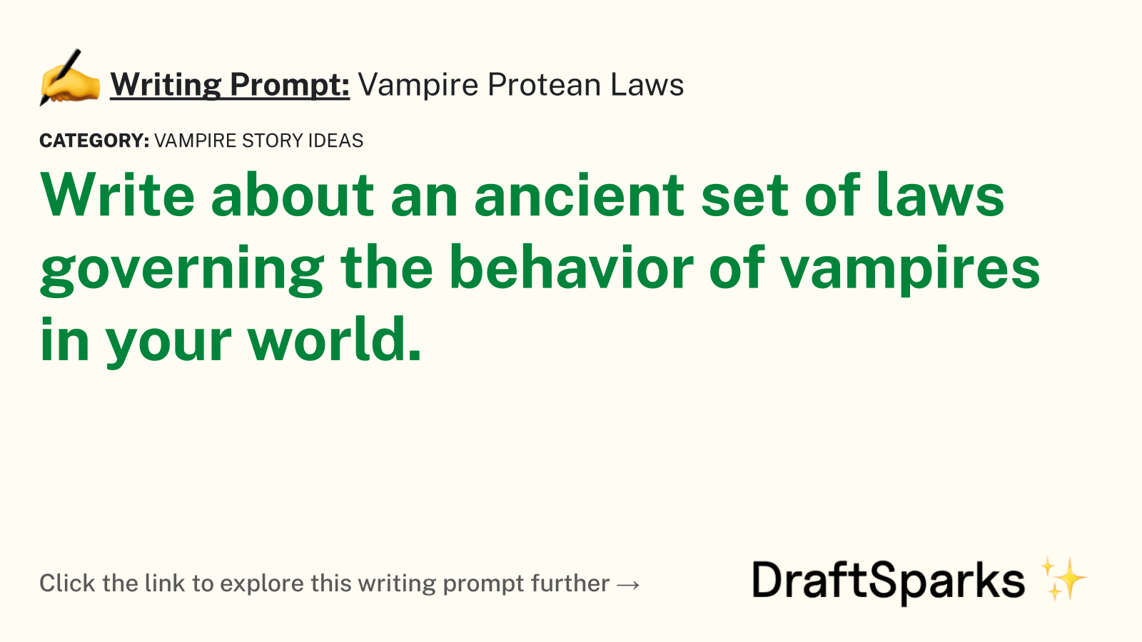Vampire Protean Laws