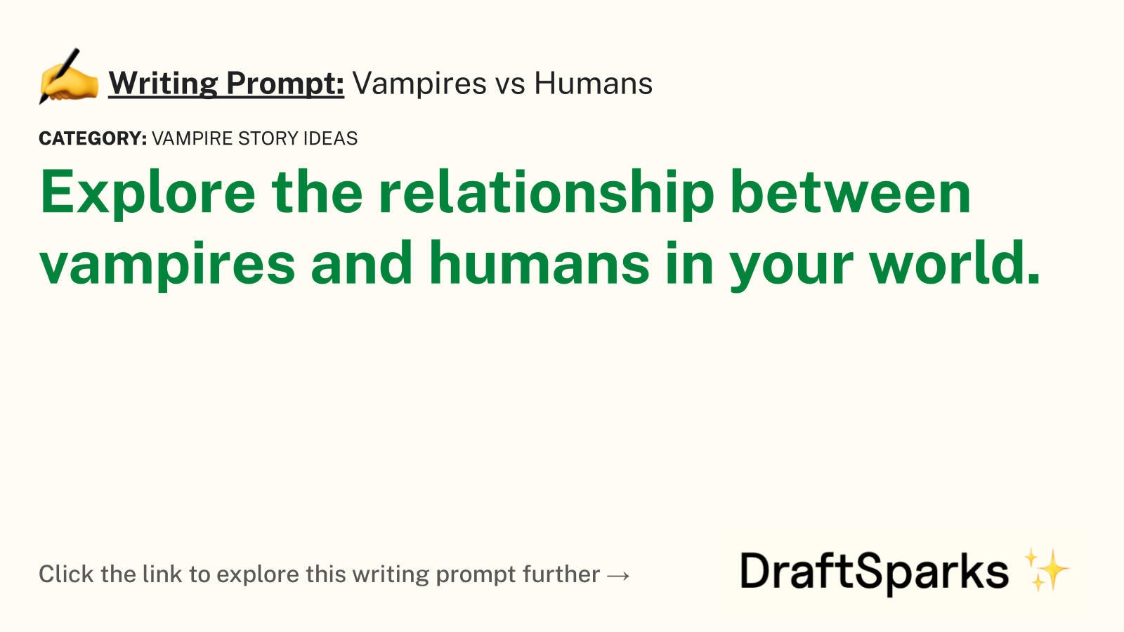Vampires vs Humans