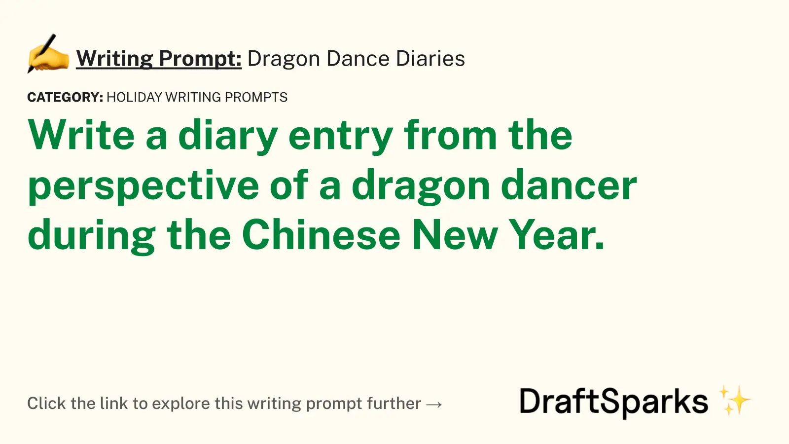 Dragon Dance Diaries