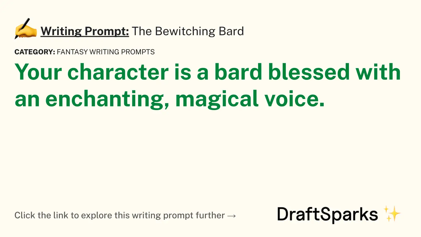 The Bewitching Bard