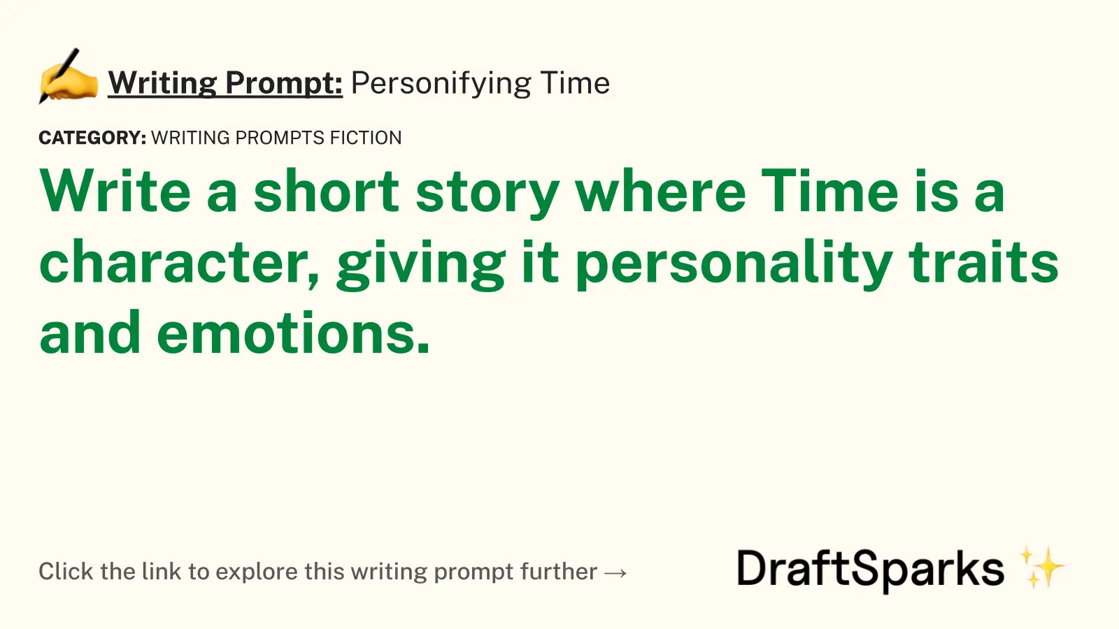 Personifying Time
