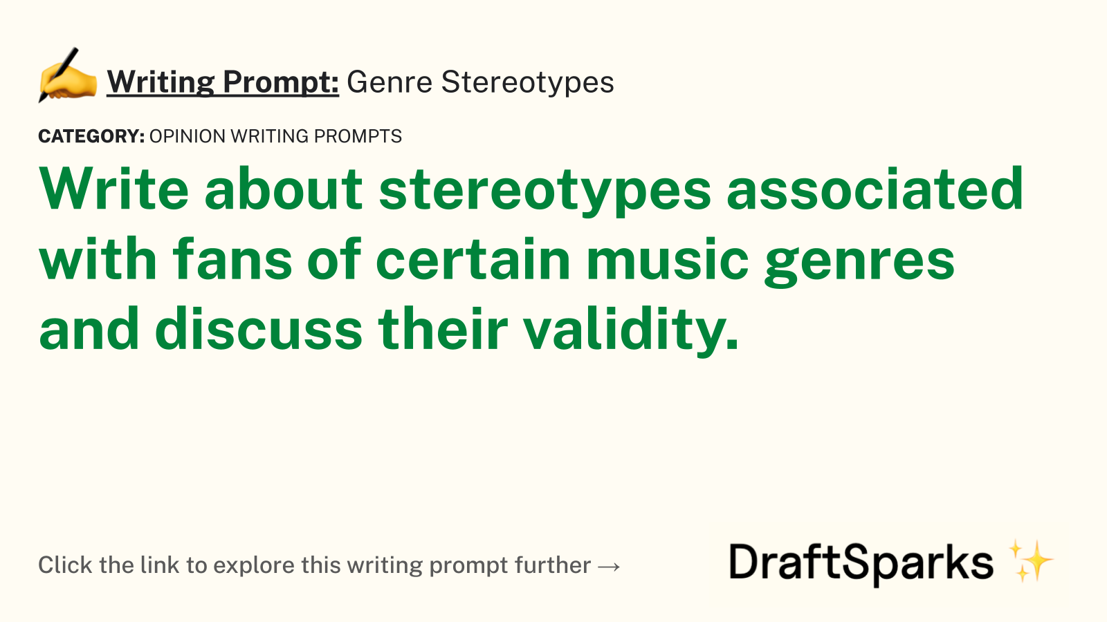 Genre Stereotypes