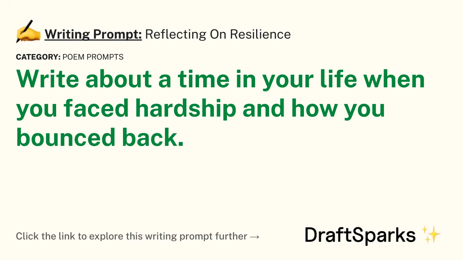 Reflecting On Resilience