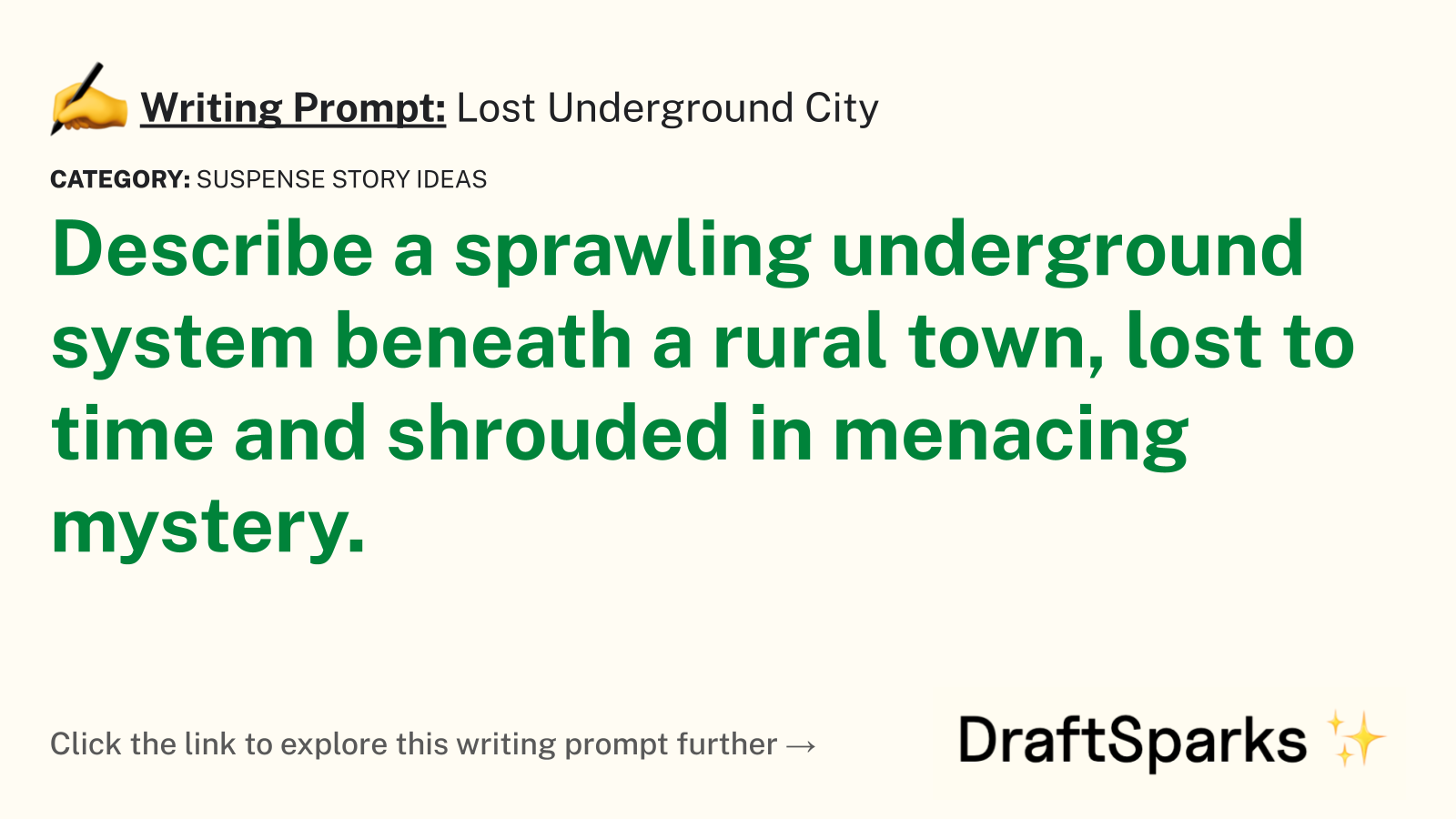 Lost Underground City