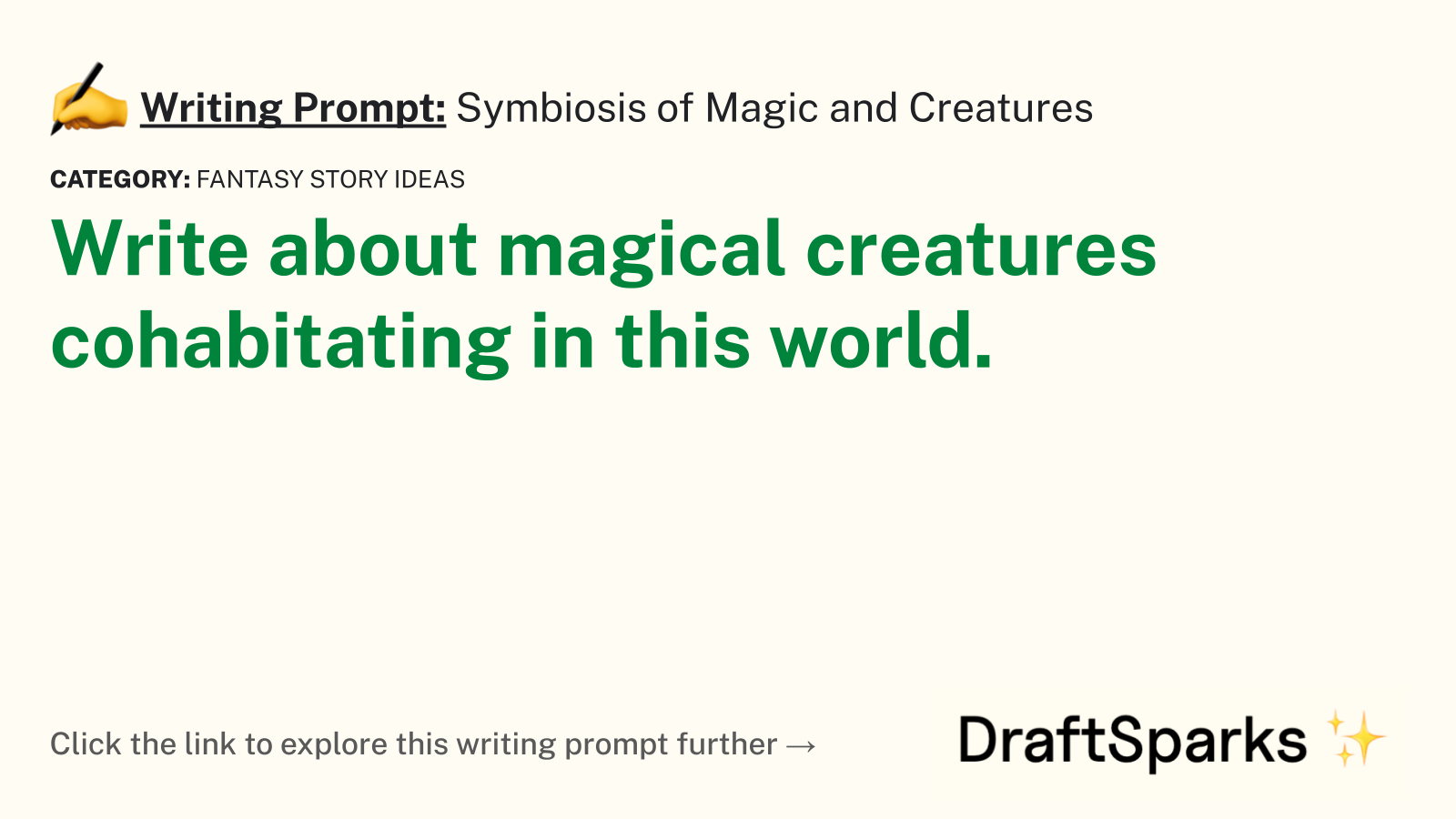 Symbiosis of Magic and Creatures