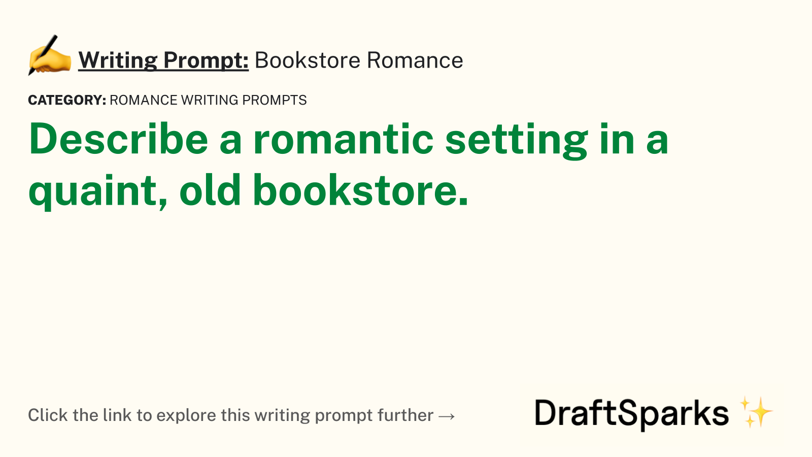 Bookstore Romance