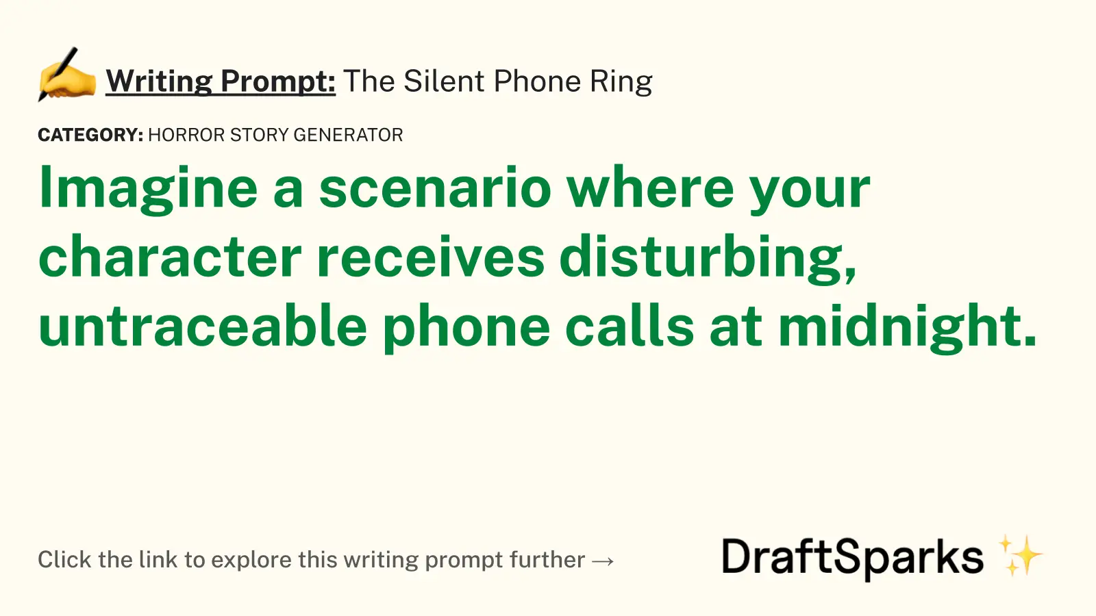 The Silent Phone Ring