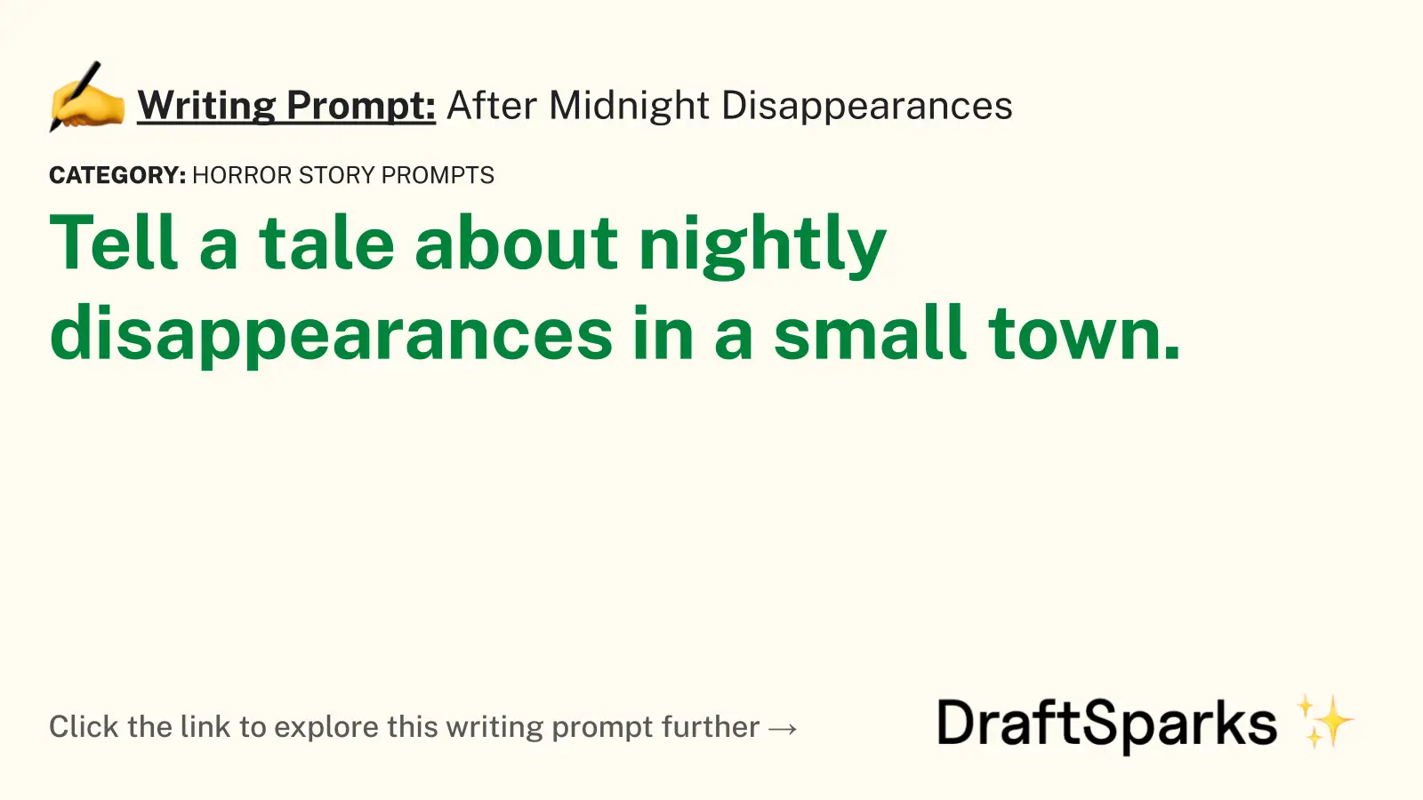 After Midnight Disappearances