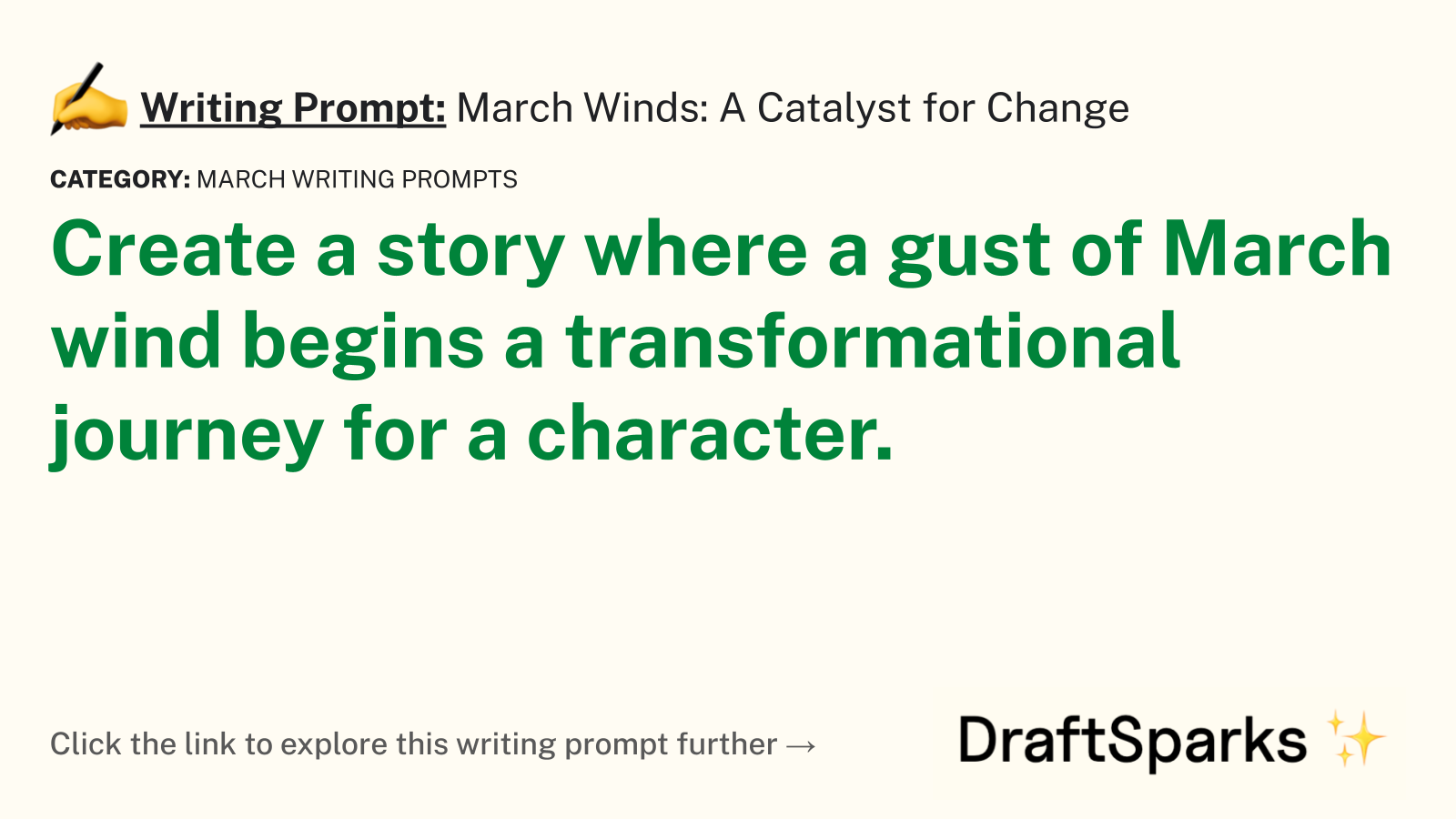 March Winds: A Catalyst for Change