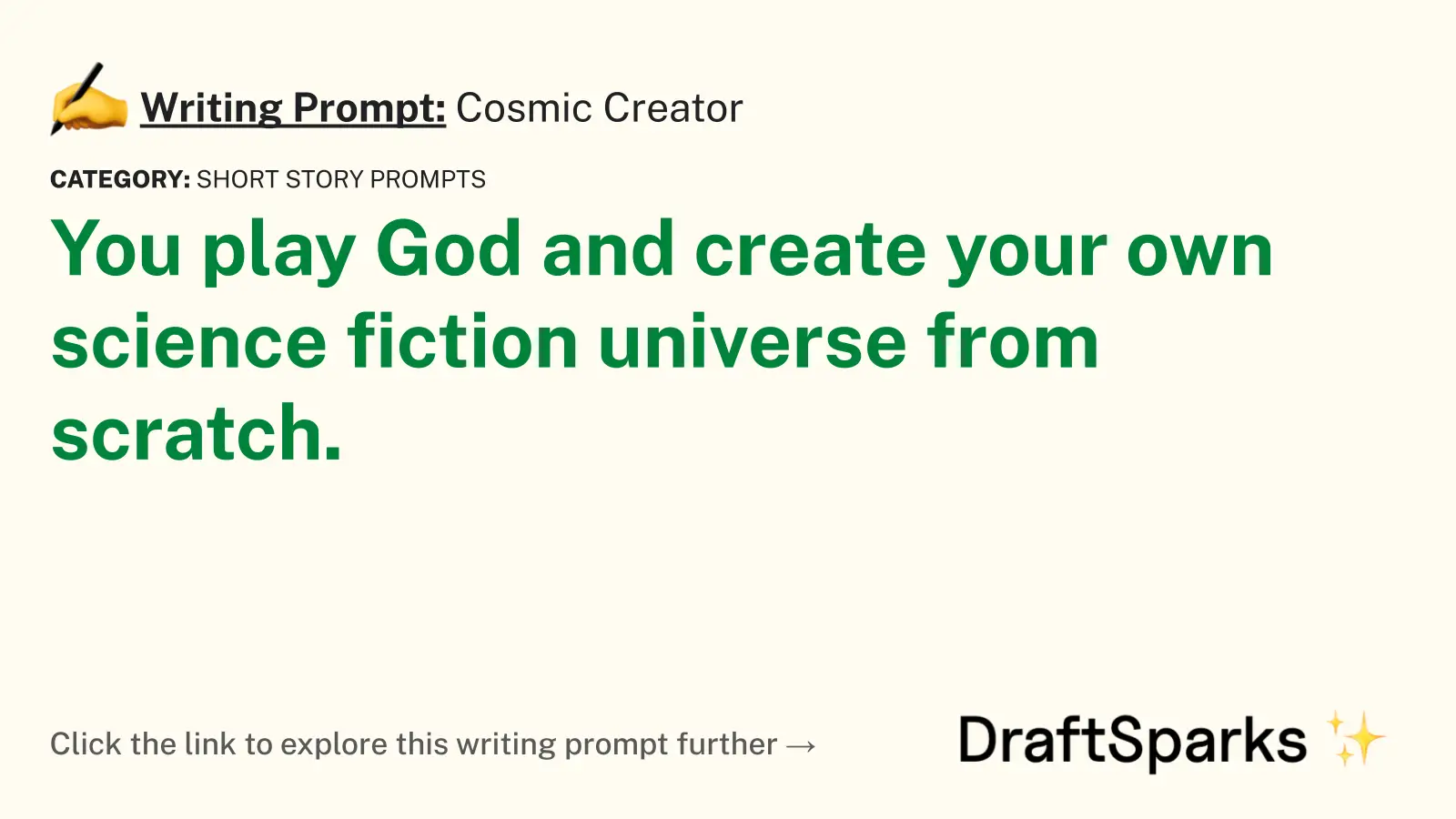 Cosmic Creator
