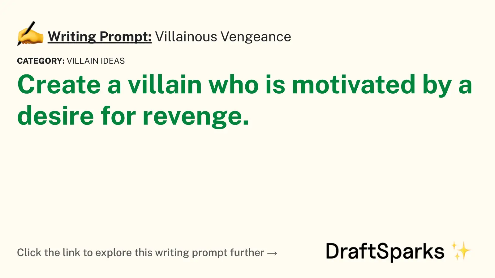 Villainous Vengeance