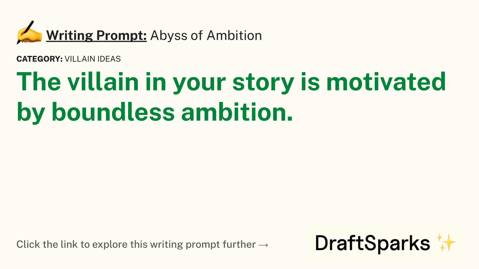 Abyss of Ambition