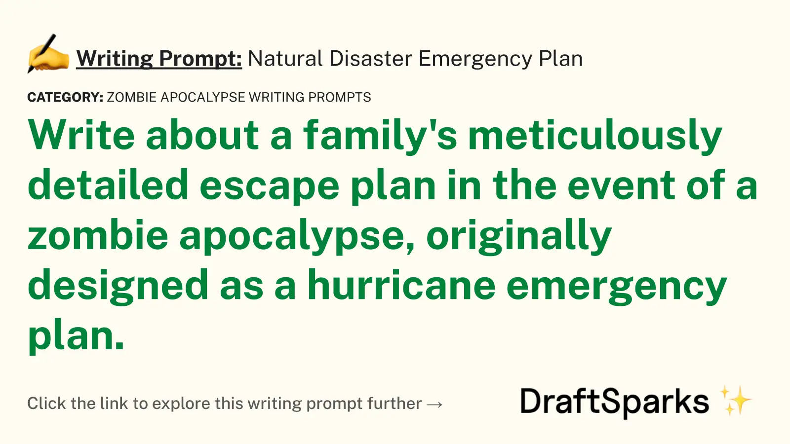 Natural Disaster Emergency Plan