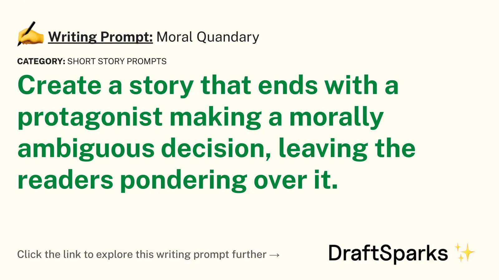 Moral Quandary