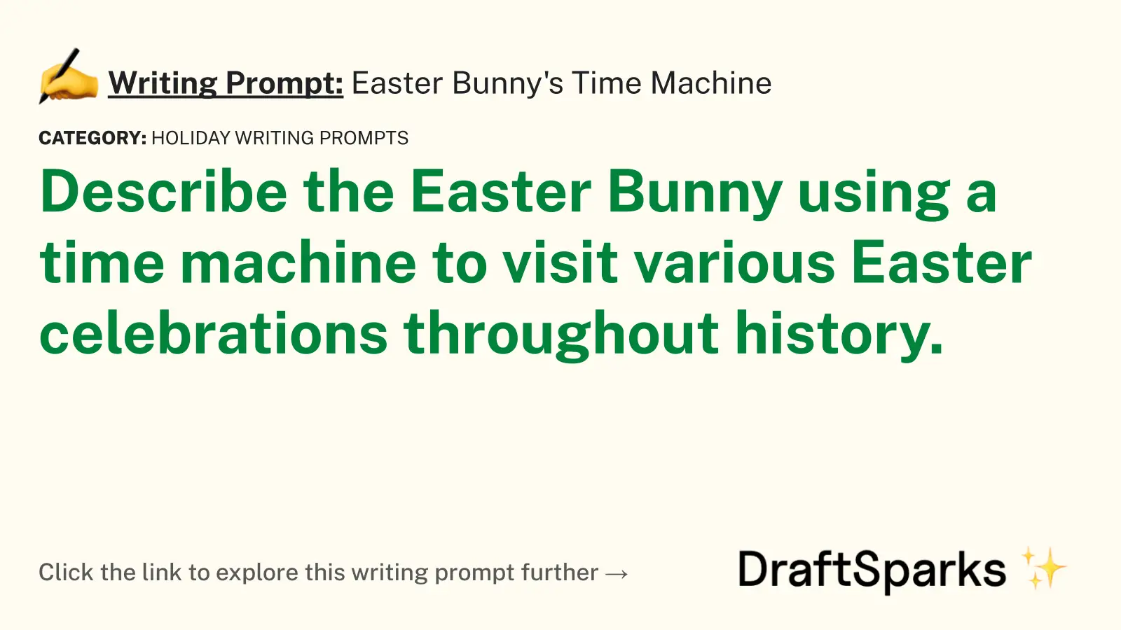 Easter Bunny’s Time Machine