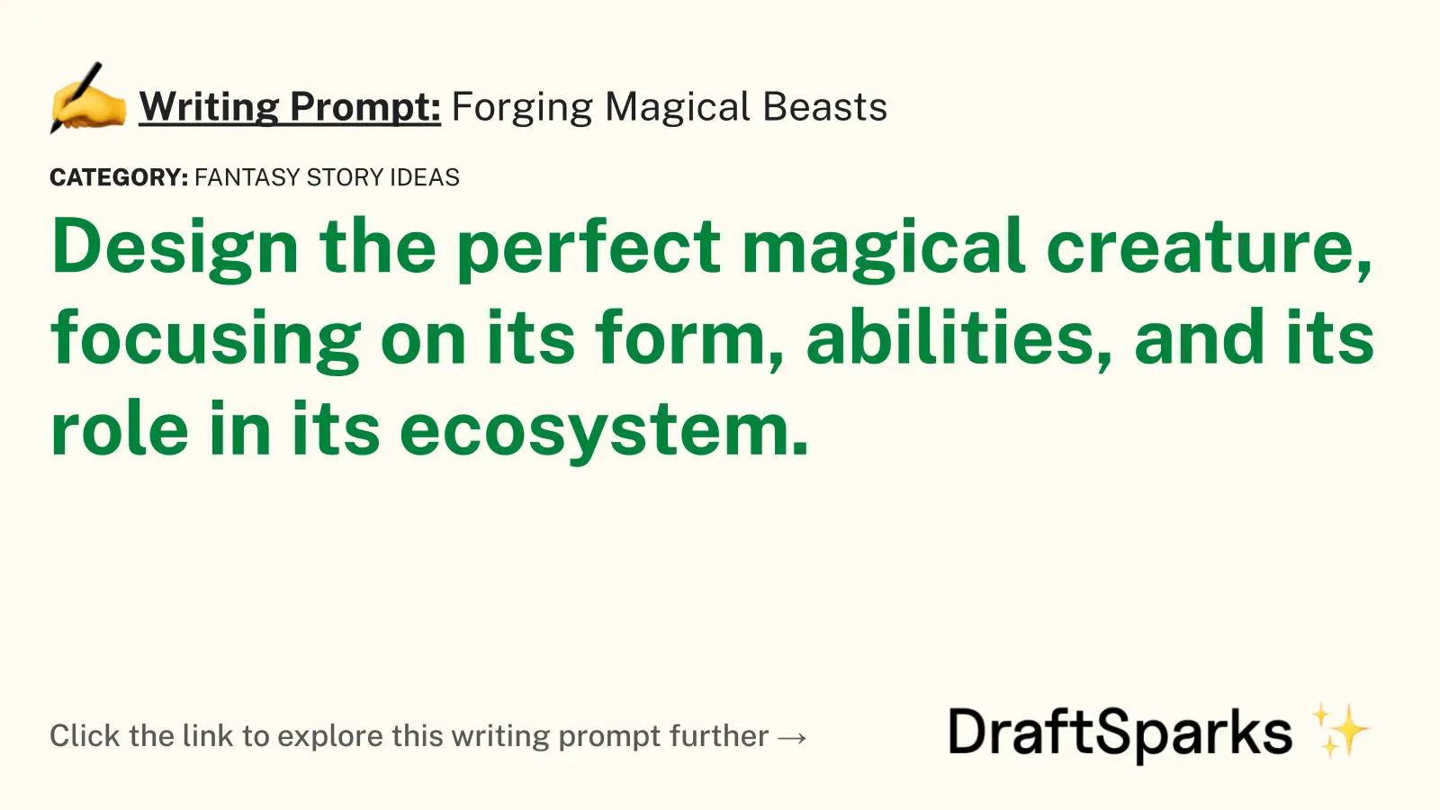 Forging Magical Beasts