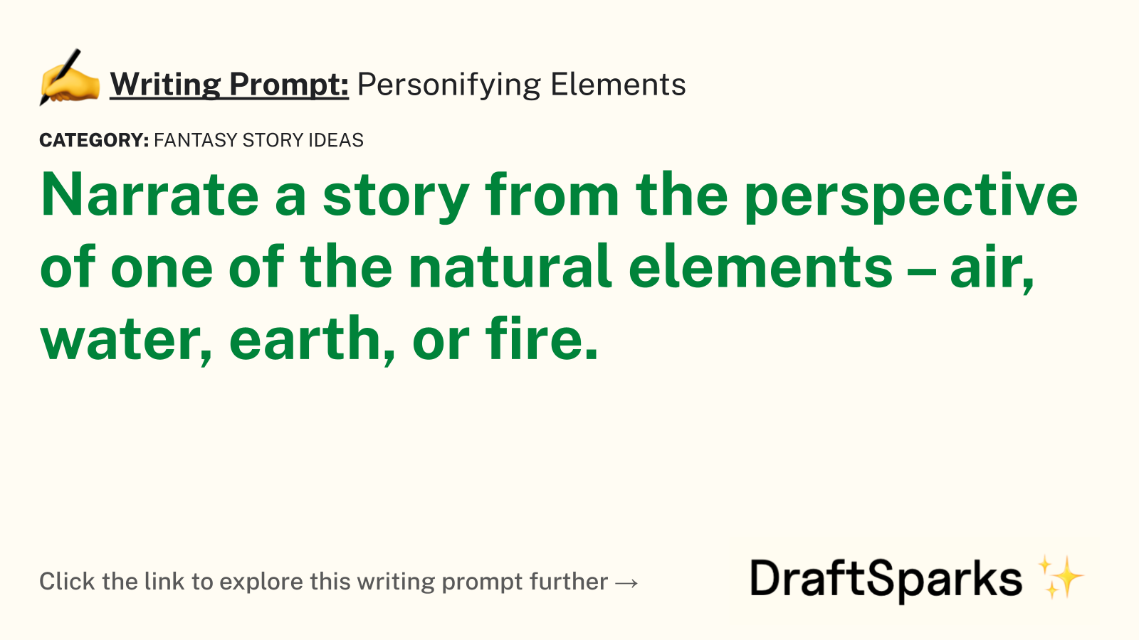 Personifying Elements