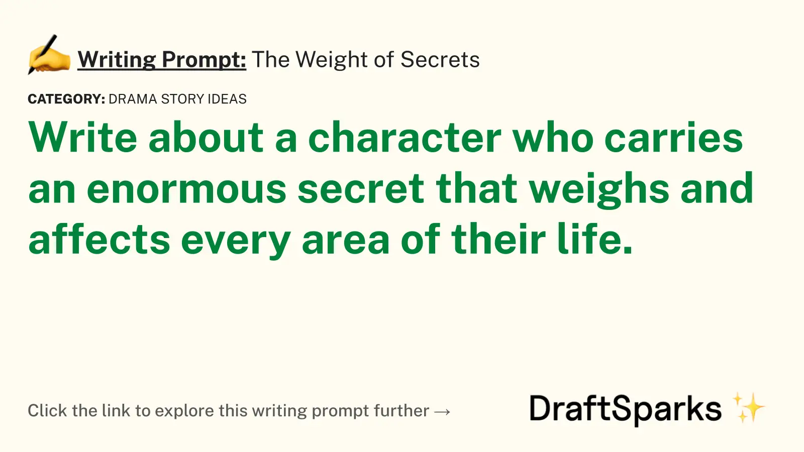 The Weight of Secrets