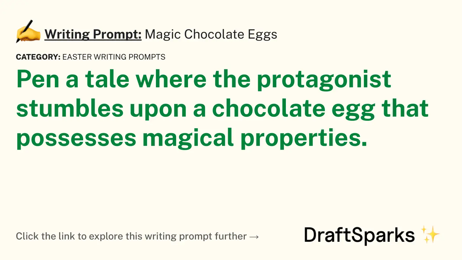 Magic Chocolate Eggs