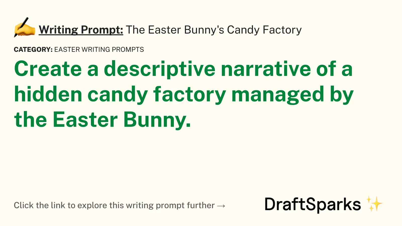 The Easter Bunny’s Candy Factory
