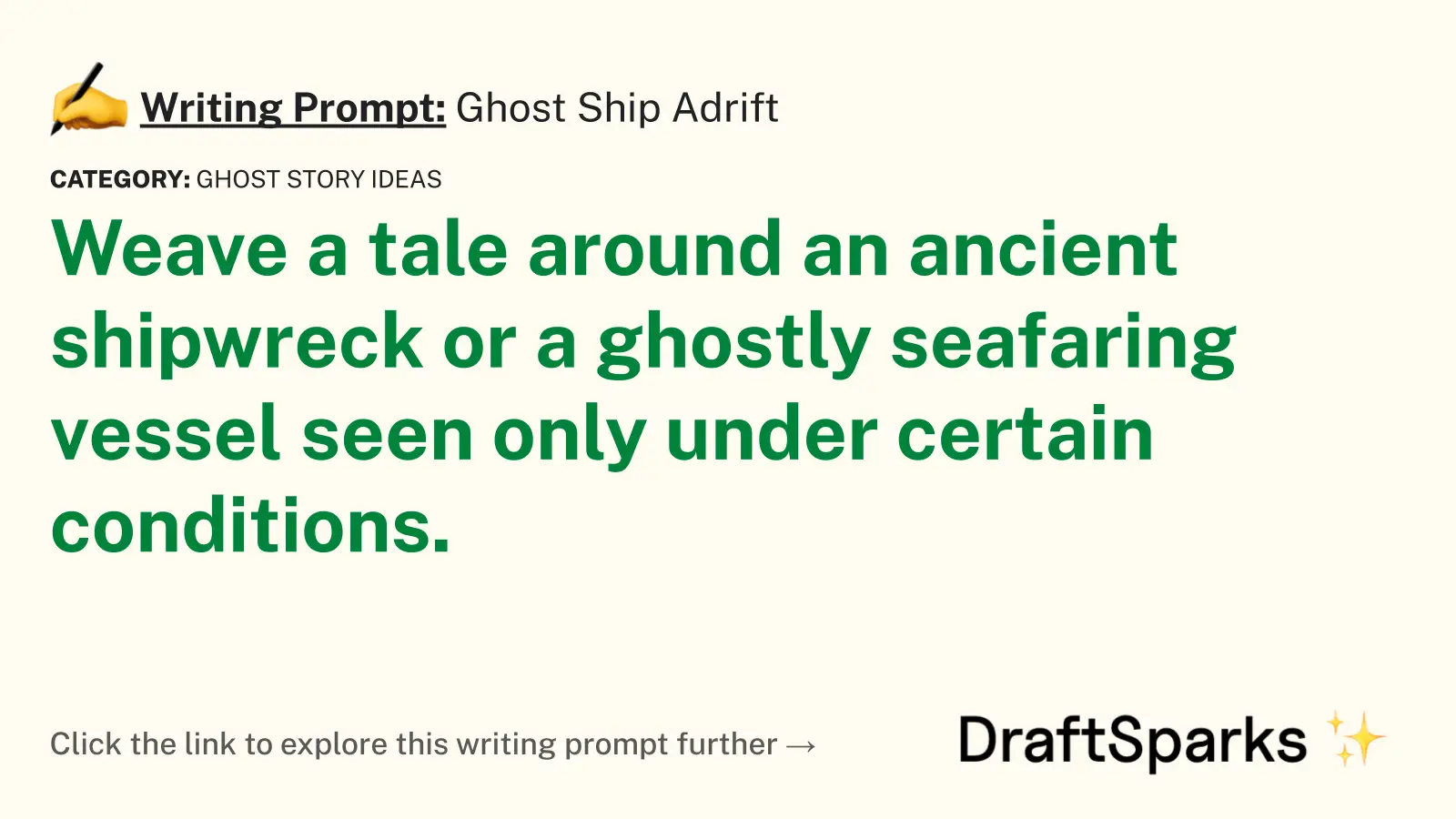 Ghost Ship Adrift
