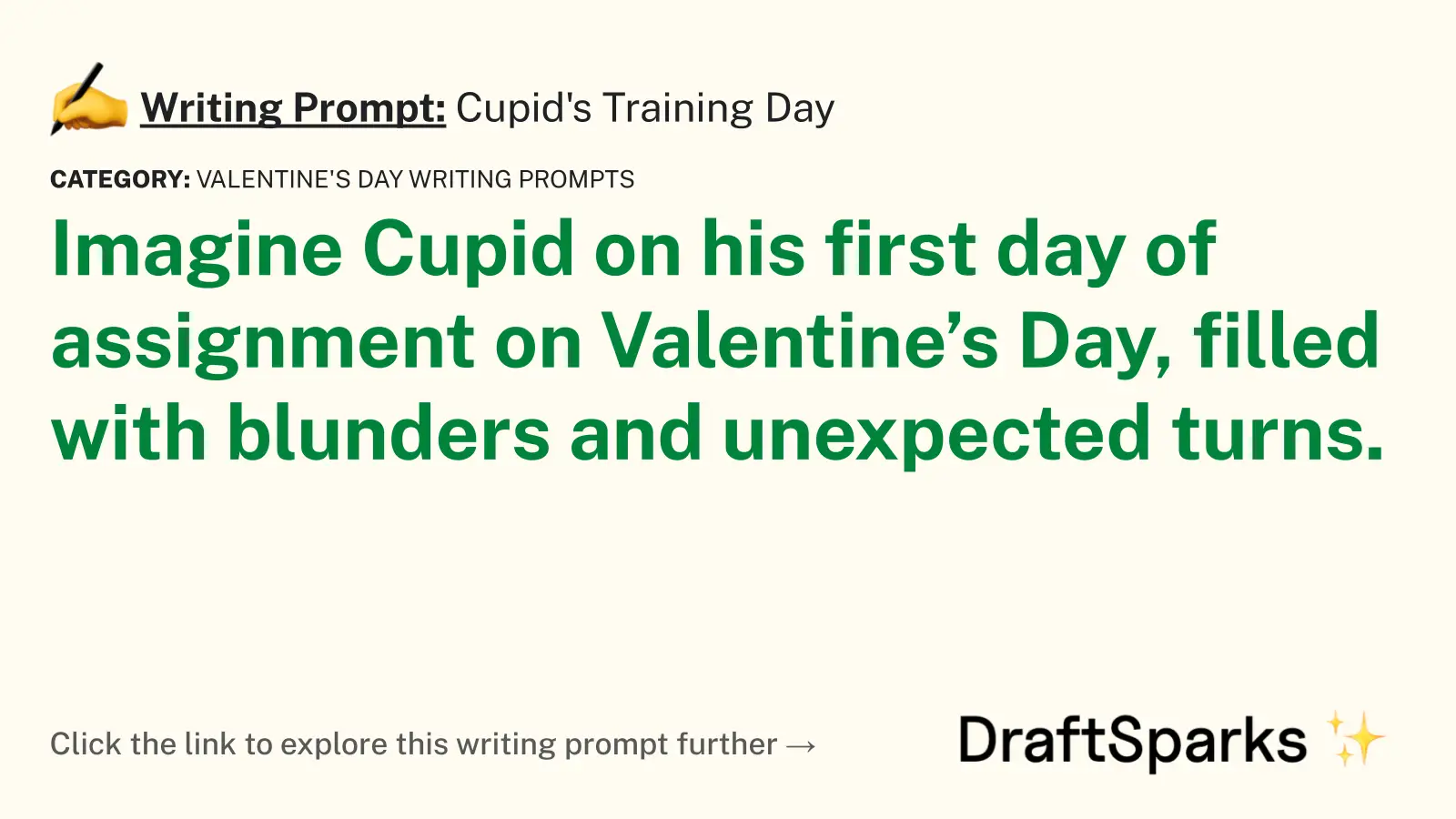 Cupid’s Training Day