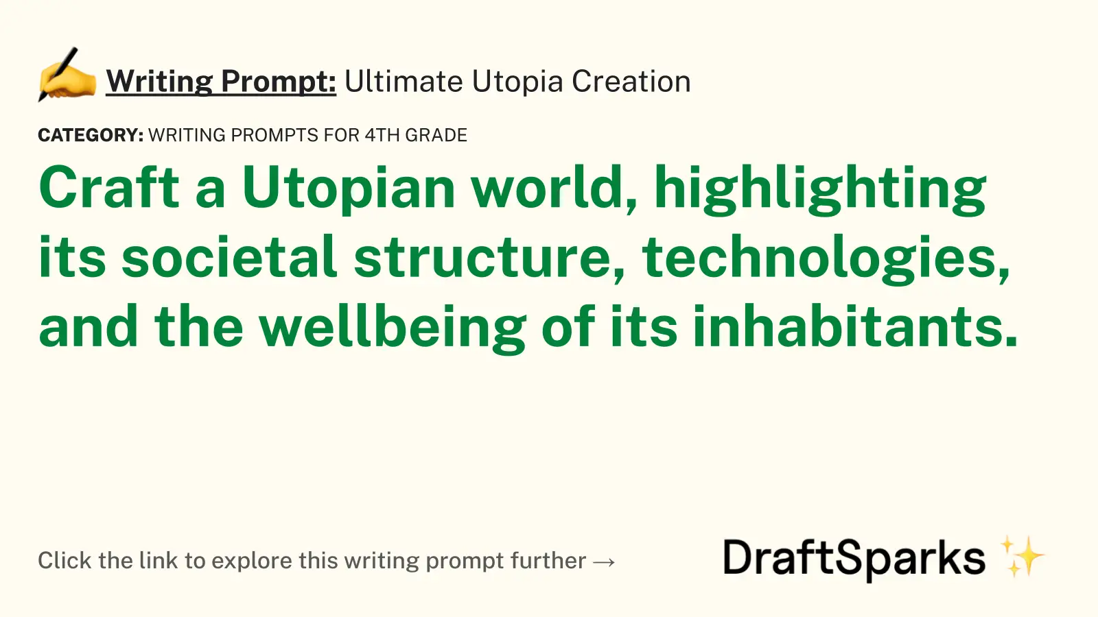 Ultimate Utopia Creation