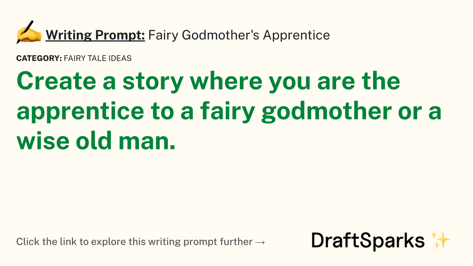 Fairy Godmother’s Apprentice